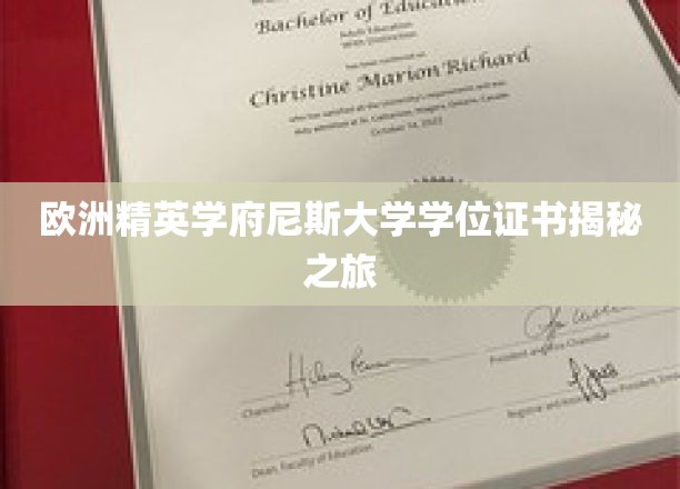 揭开尼斯大学神秘面纱，探寻欧洲精英学府的学位证书奥秘
