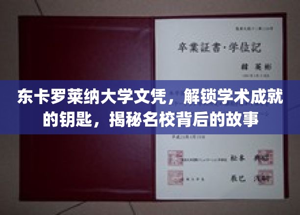 东卡罗莱纳大学文凭，解锁学术成就的钥匙，揭秘名校背后的故事
