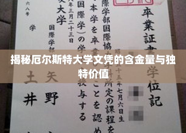 揭秘厄尔斯特大学文凭的含金量与独特价值