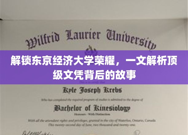 揭秘东京经济大学荣耀，深度解析顶级文凭背后的故事