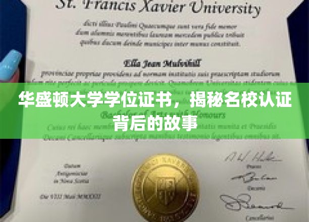 华盛顿大学学位证书，探秘名校认证背后的传奇