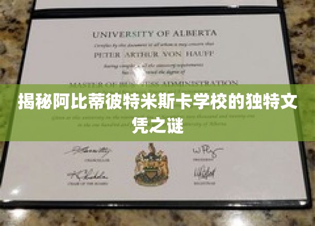揭秘阿比蒂比特米斯卡学校的独特文凭之谜