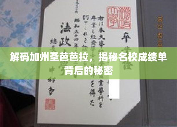 探寻圣芭芭拉名校背后的卓越之谜