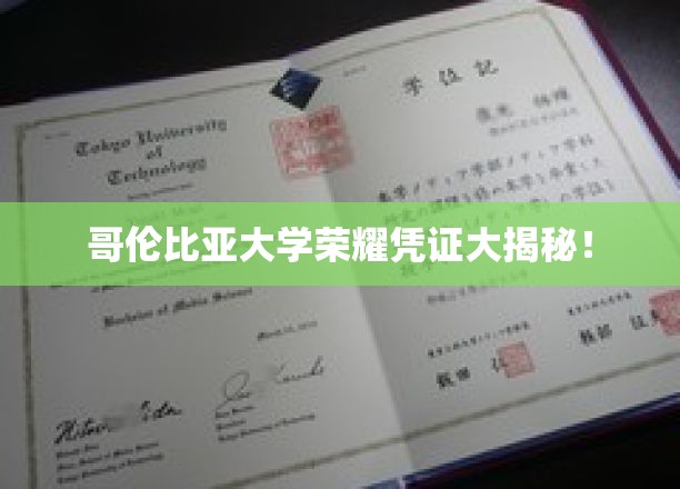 哥伦比亚大学独家荣耀证书背后的秘密大公开
