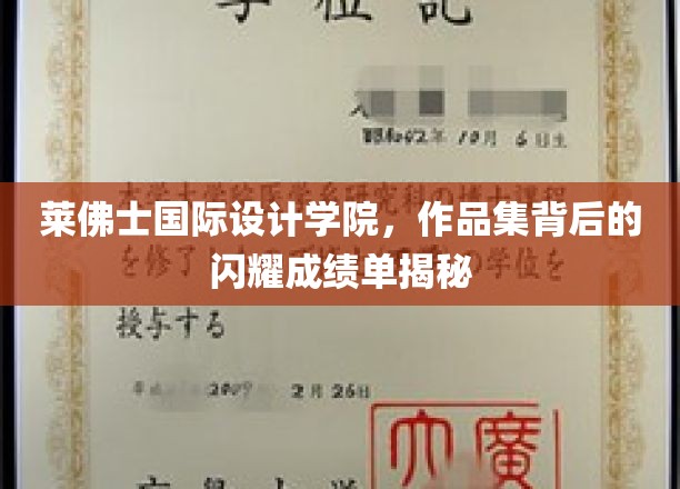 莱佛士国际设计学院，作品集背后的闪耀成绩单揭秘