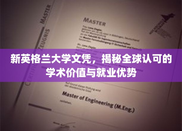 解码新英格兰大学，文凭背后的国际认可与职场魅力