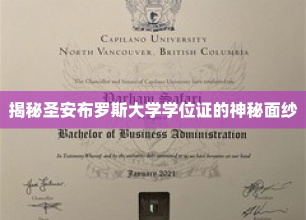 揭秘圣安布罗斯大学学位证的神秘面纱