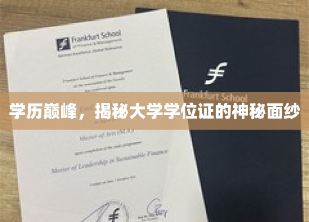 探寻学位证的荣耀轨迹，揭开学历巅峰的秘密面纱
