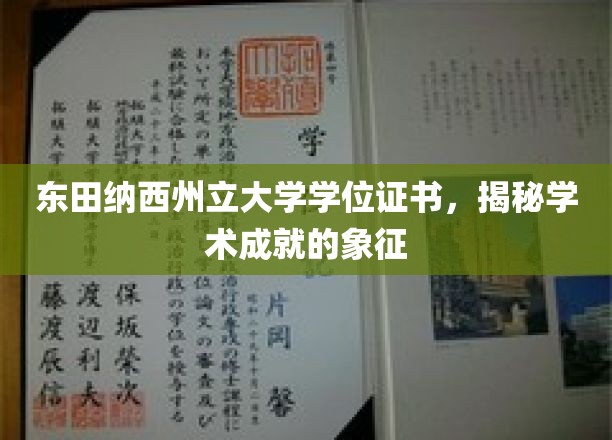 学位证书背后的荣耀，东田纳西州立大学成就的见证