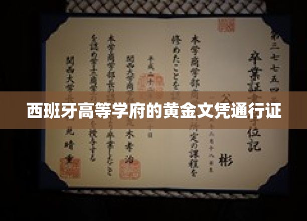 解码西班牙名校文凭，全球通行无阻的黄金钥匙