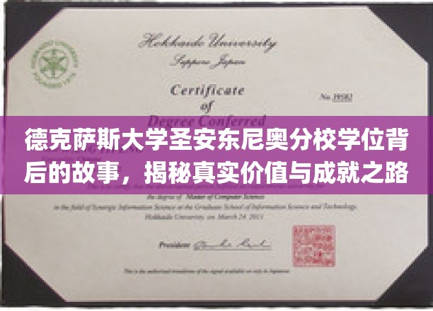 德克萨斯大学圣安东尼奥分校学位背后的故事，揭秘真实价值与成就之路