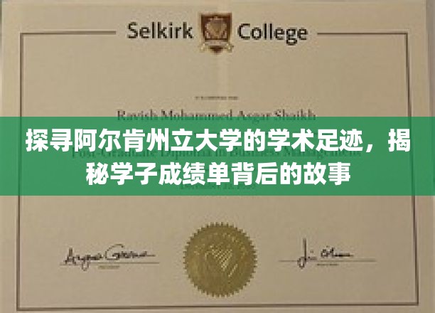 解码阿尔肯州立大学，学子成绩单背后的成长轨迹