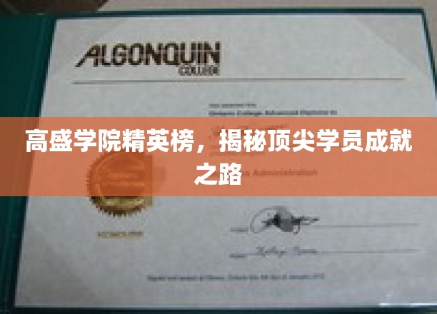 高盛精英摇篮，揭秘高才学员的非凡成长轨迹