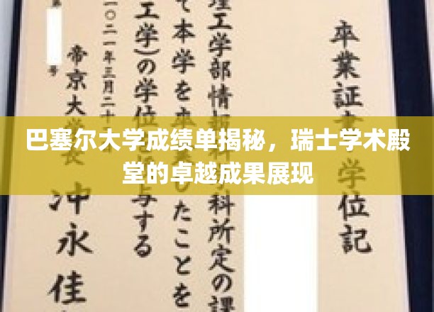 巴塞尔大学成绩单揭秘，瑞士学术殿堂的卓越成果展现