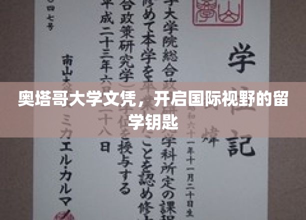 奥塔哥文凭，解锁全球视野的留学之门