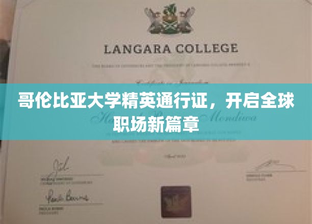 哥伦比亚大学精英通行证，开启全球职场新篇章