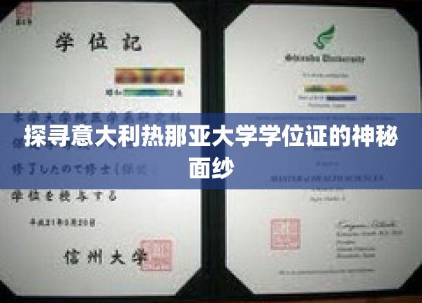 解码热那亚大学学位证，背后的故事与奥秘