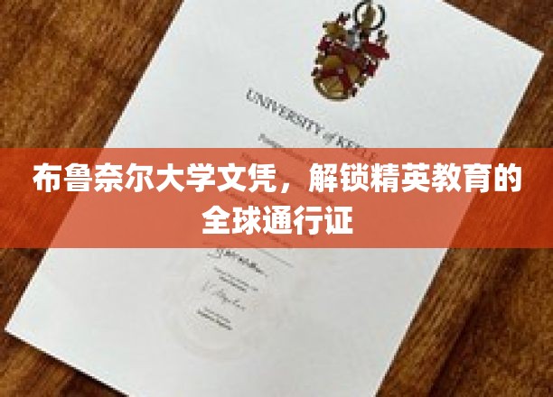 全球精英之路，布鲁奈尔大学文凭开启无限可能