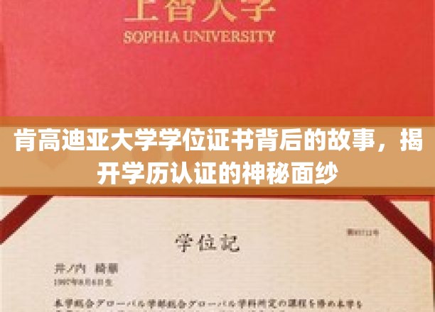 肯高迪亚大学证书之谜，一窥学历认证背后的真实世界