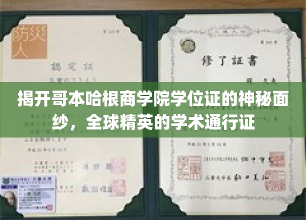 一睹哥本哈根商学院学位证的尊容，探寻全球精英的学术通行证