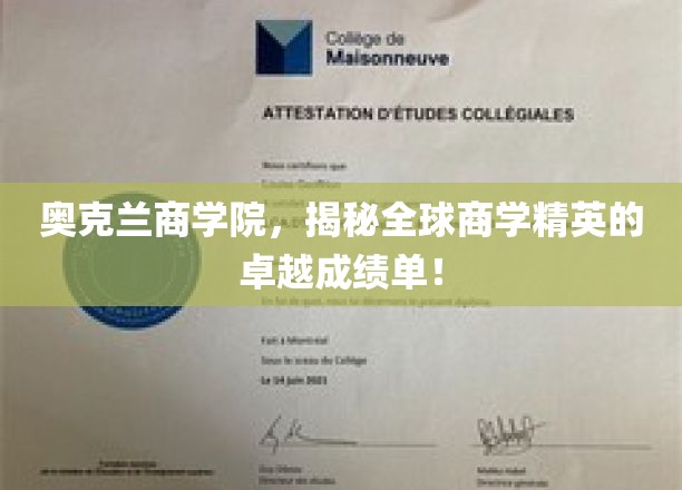 奥克兰商学院，见证全球商学精英非凡成就的舞台