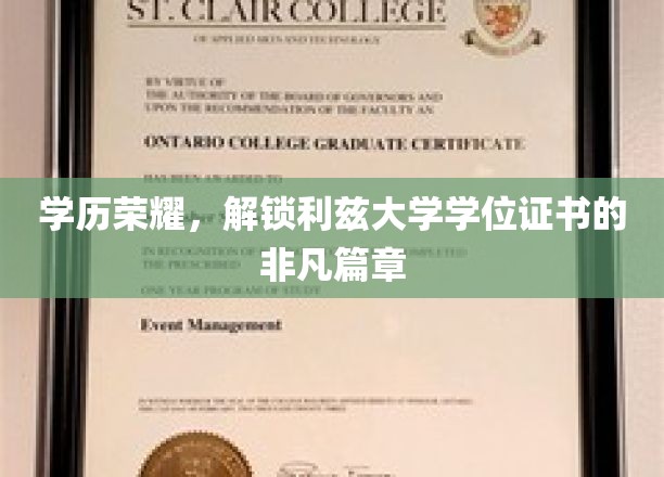 学位荣耀之路，利兹大学证书背后的辉煌历程