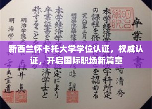 新西兰怀卡托大学学位国际通行证，助您职场飞跃新起点