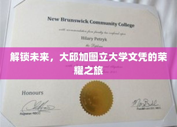 解锁未来，大邱加图立大学文凭的荣耀之旅