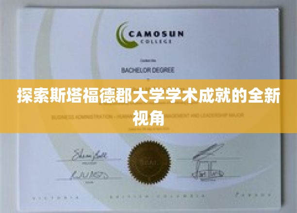 解锁斯塔福德郡大学学术奥秘的非凡之旅