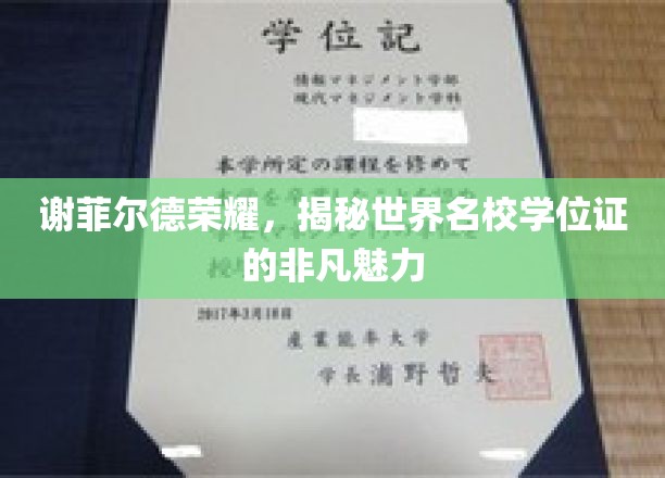 谢菲尔德荣耀，探寻世界名校学位证的独特风采