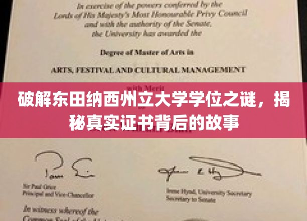东田纳西学位传奇，探寻证书背后的不为人知真相