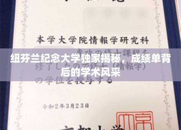 解码纽芬兰纪念大学，成绩单背后闪耀的学术魅力