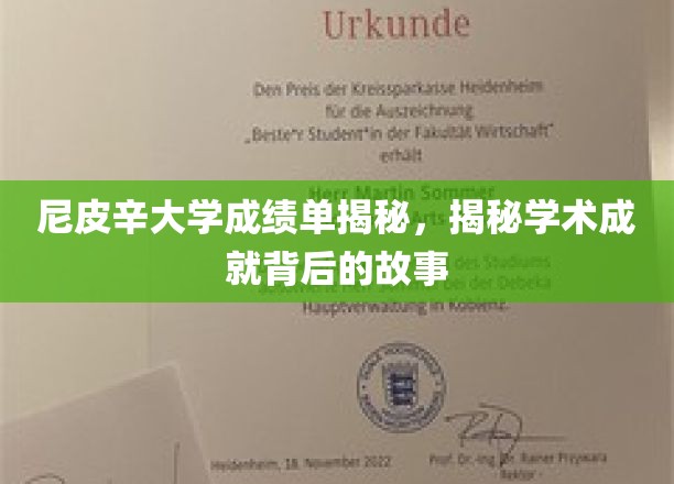尼皮辛大学成绩单背后，探寻卓越学术成就的秘密面纱