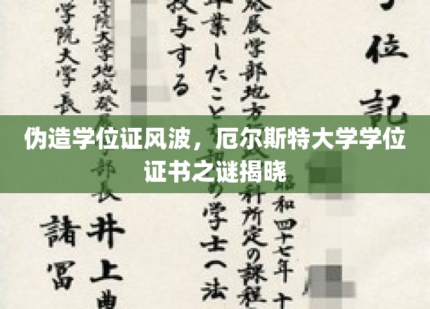 揭秘厄尔斯特大学学位证风波，证书之谜终见光明