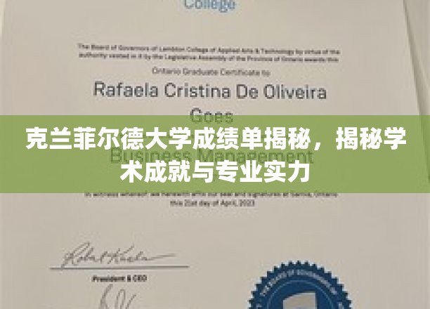 克兰菲尔德大学揭秘，成绩单背后的学术实力与专业风采