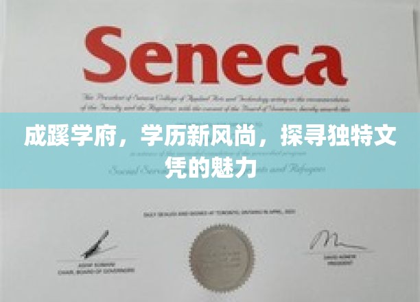 成蹊学府新风潮，揭秘独特文凭的非凡魅力