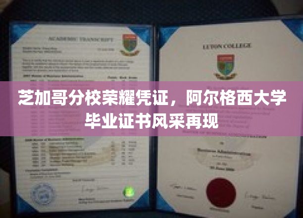 芝加哥分校辉煌印记，阿尔格西大学证书风采重现