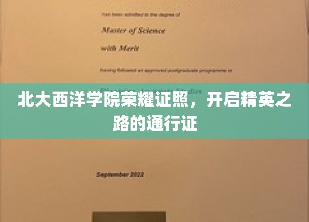 北大西洋学院精英通行证，开启国际化教育新篇章
