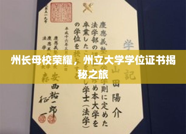 州长母校辉煌揭幕，州立大学学位证书背后的传奇之旅