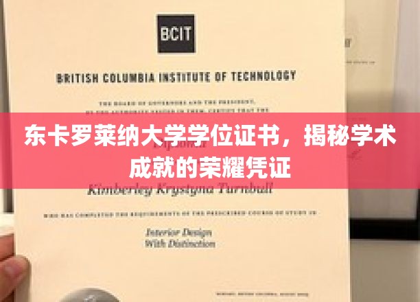 学位荣耀，东卡罗莱纳大学证书见证学术巅峰时刻