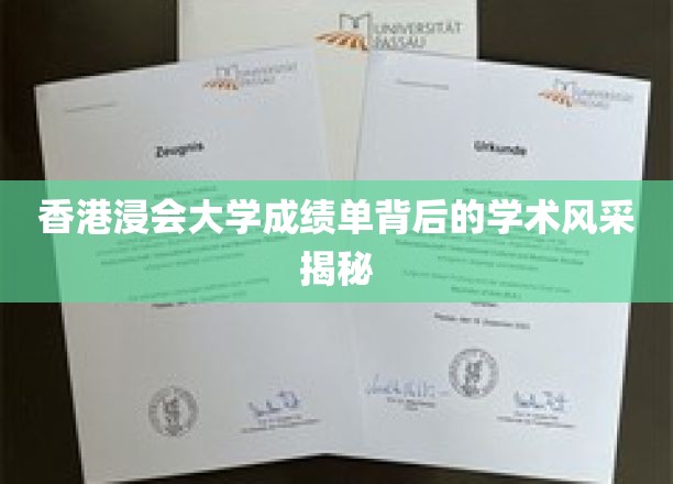 揭开香港浸会大学成绩单，一窥学术卓越之光