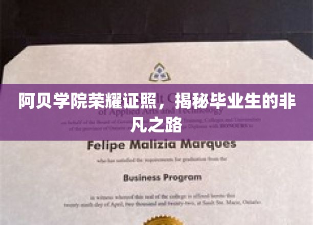 阿贝学院荣耀证照，见证毕业生非凡成长之路