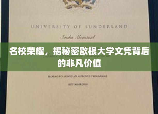 名校荣耀，揭秘密歇根大学文凭背后的非凡价值