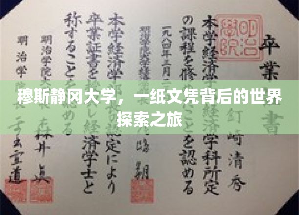 穆斯静冈大学文凭，揭开留学生活的多彩篇章