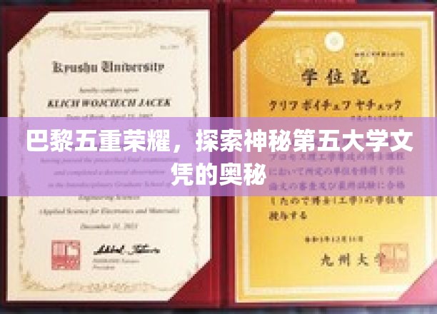 揭秘巴黎五大传奇，探寻那神秘的第五张文凭背后的秘密