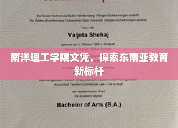 南洋理工学院领航，解码东南亚教育新高度