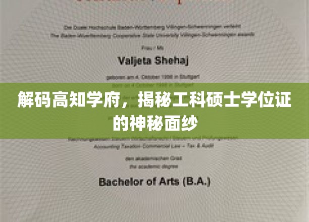 探索精英殿堂，揭秘工科硕士证背后的荣耀与挑战