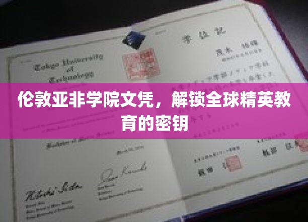 跨越国界的学术通行证，伦敦亚非学院文凭引领国际精英教育新潮流