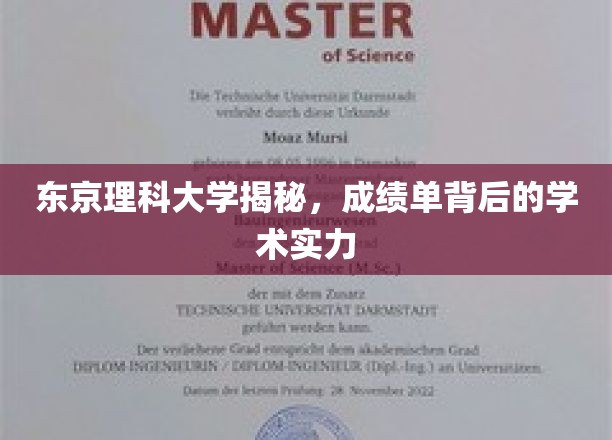 解码东京理科大学，揭秘隐藏在成绩单中的卓越学术底蕴