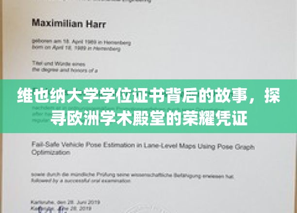 揭开维也纳大学学位证书的神秘面纱，探寻欧洲学术荣耀的见证